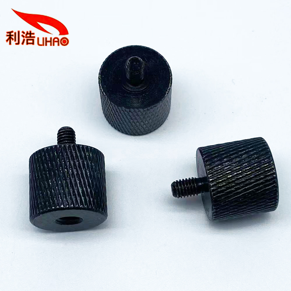 5*8*19 Black Zinc-Plated Carbon Steel Flower Thread Piano Thumb Screw