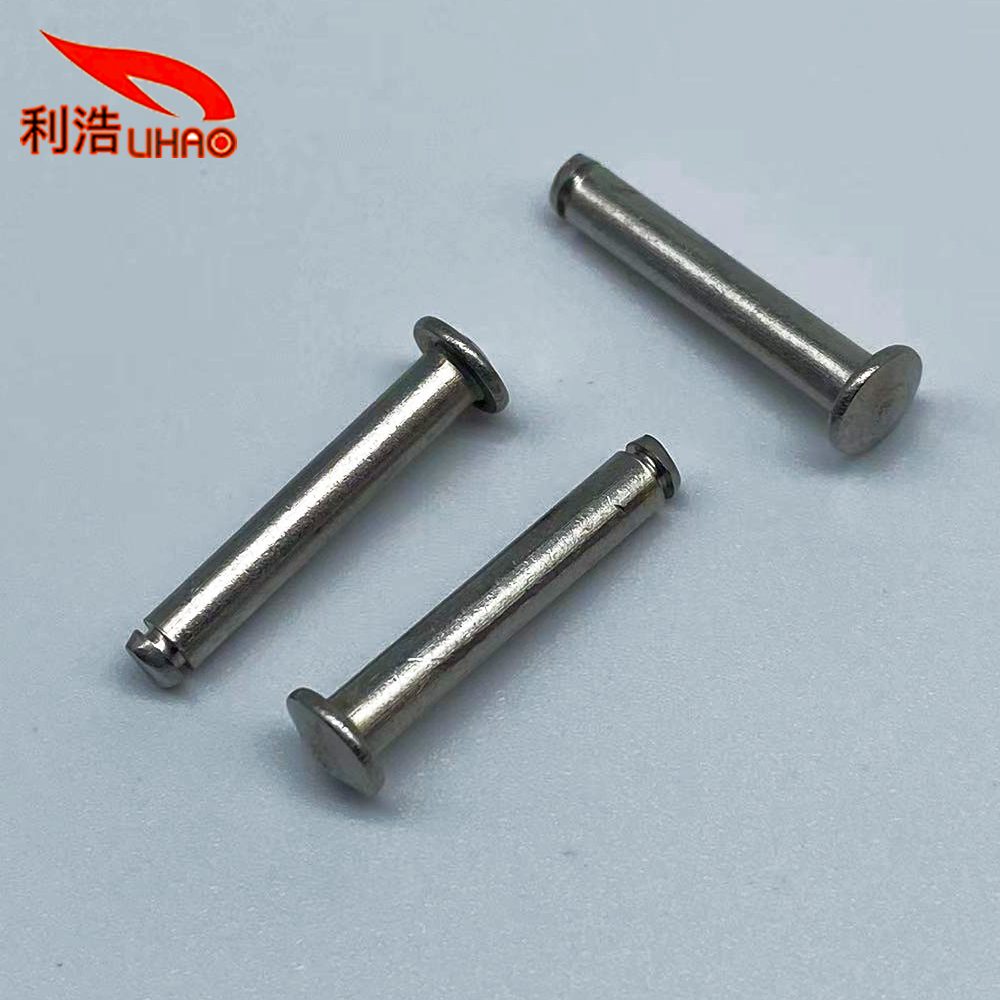 3*19 304 Stainless Steel Flat Head Slotted Rivet