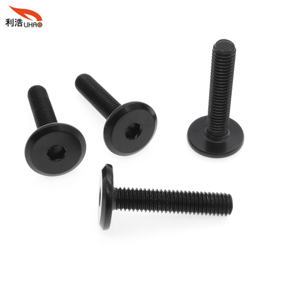 M6*30 Electrophoresis Black Carbon Steel Hexagon Socket Truss Head Screw