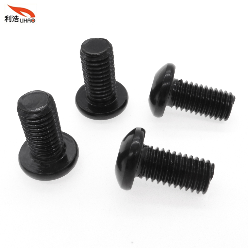 M8*16 Electrophoresis Black Carbon Steel Hexagon Socket Pan/Round Head Screw