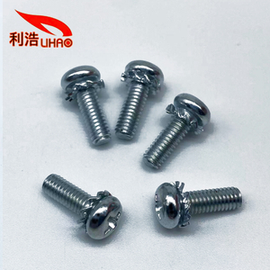 D: 4*L: 12 Zinc-Plated Carbon Steel Phillips/Crosss Round Head Washer Sem/Combination Screw