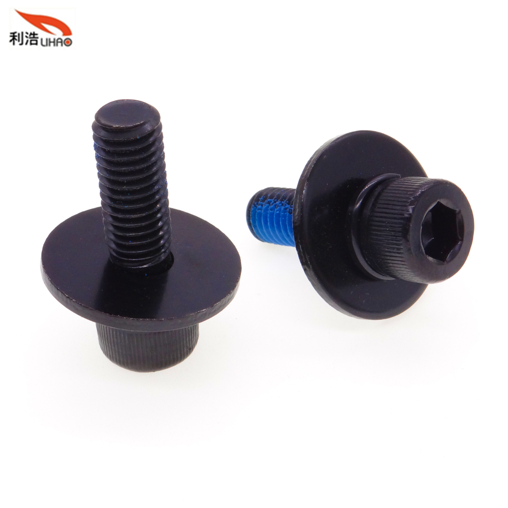 M8*25 Black Zinc-Plated Nylok Precote Carbon Steel Hexagon Socket Fillister/Cup Head with Straight Thread/Tooth Nylon Patch SEM/Combination Screw