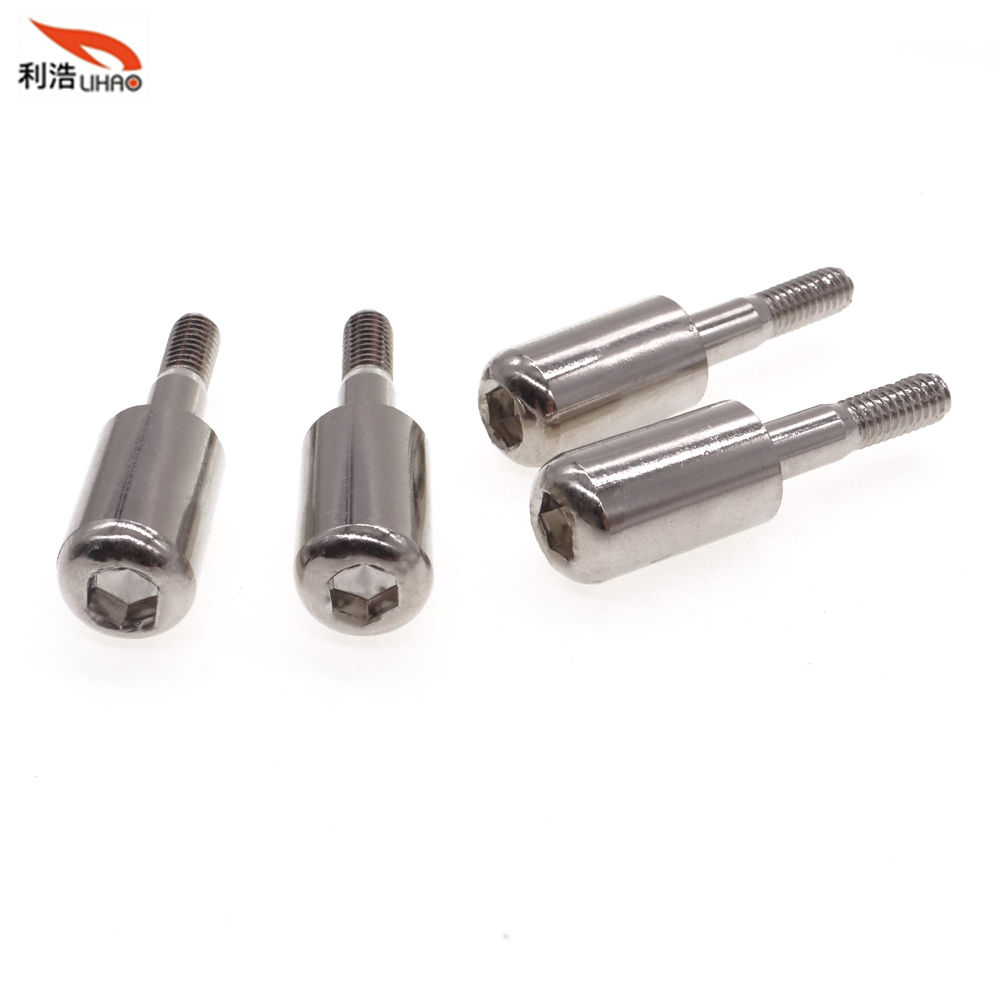 M4*33 Nickel-Plated Carbon Steel Hexagon Socket Fillister/Round Head Step Thumb Screw