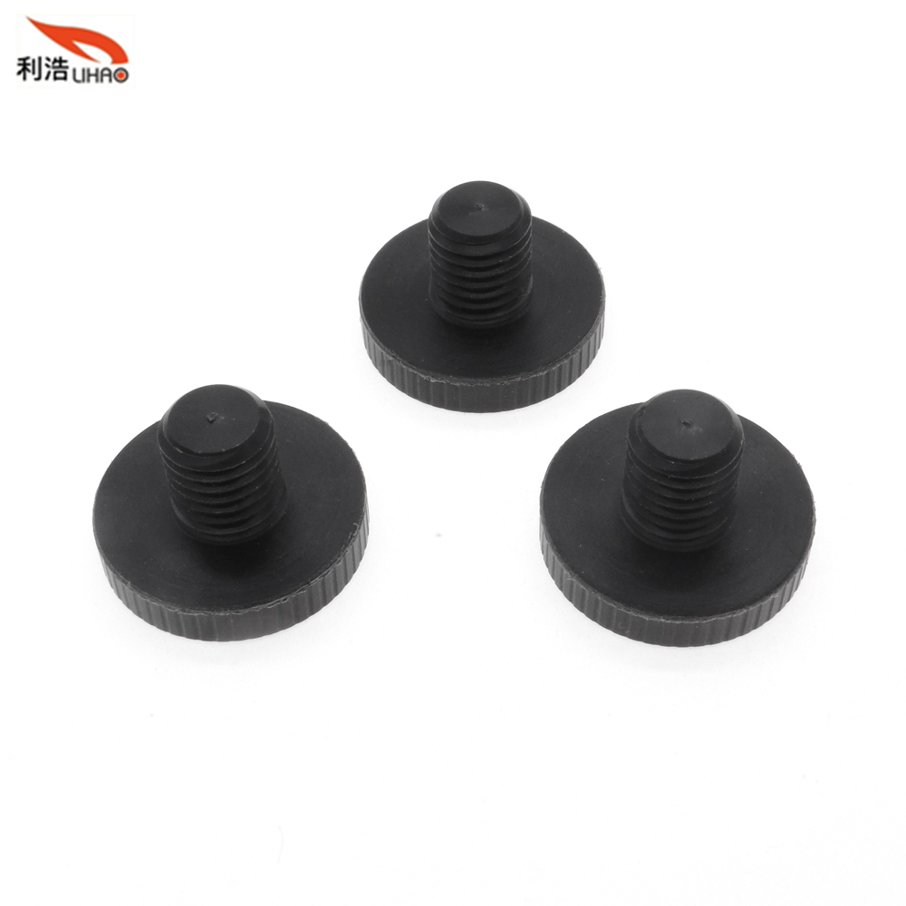 M7*11 Black Plastic Steel Flat Head Thumb Screw