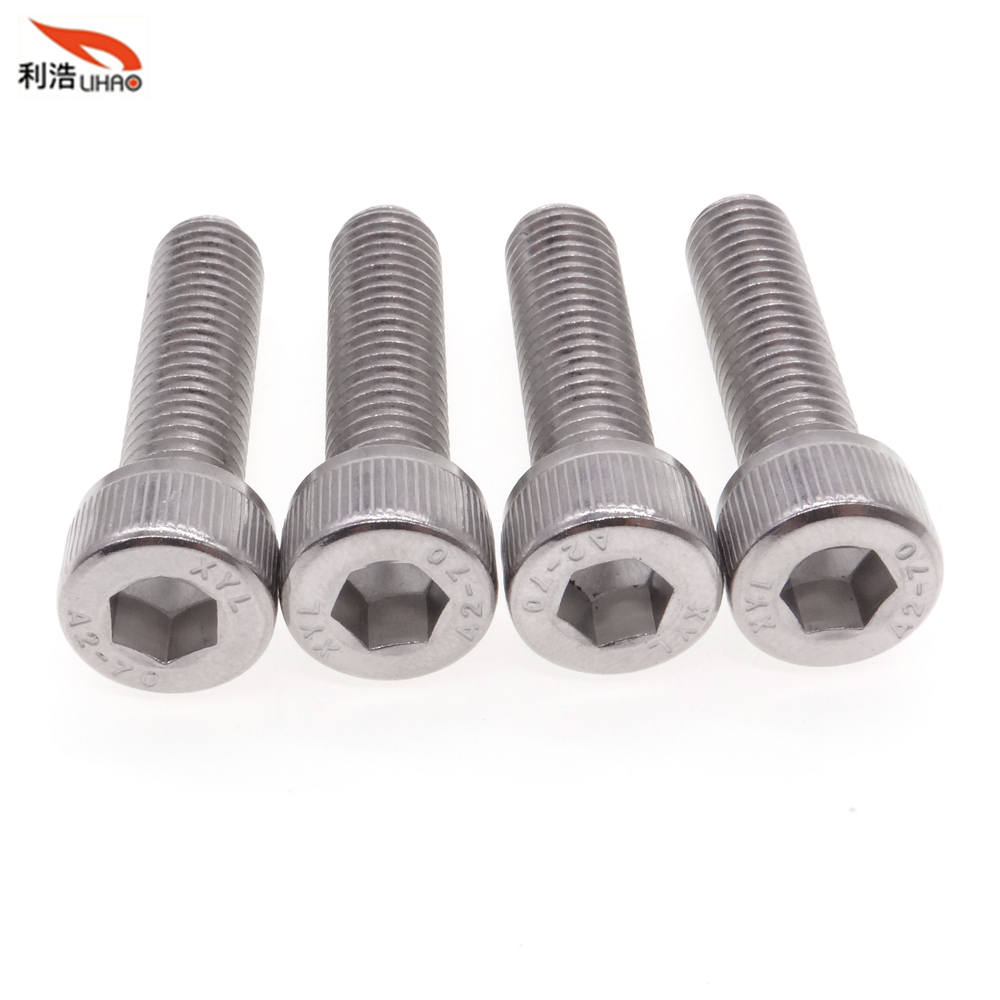 M8*30 Stainless Steel Hexagon Socket Fillister/Cup Head with Straight Thread/Tooth Screw