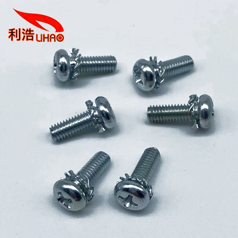 D: 4*L: 12 Zinc-Plated Carbon Steel Phillips/Crosss Round Head Washer Sem/Combination Screw