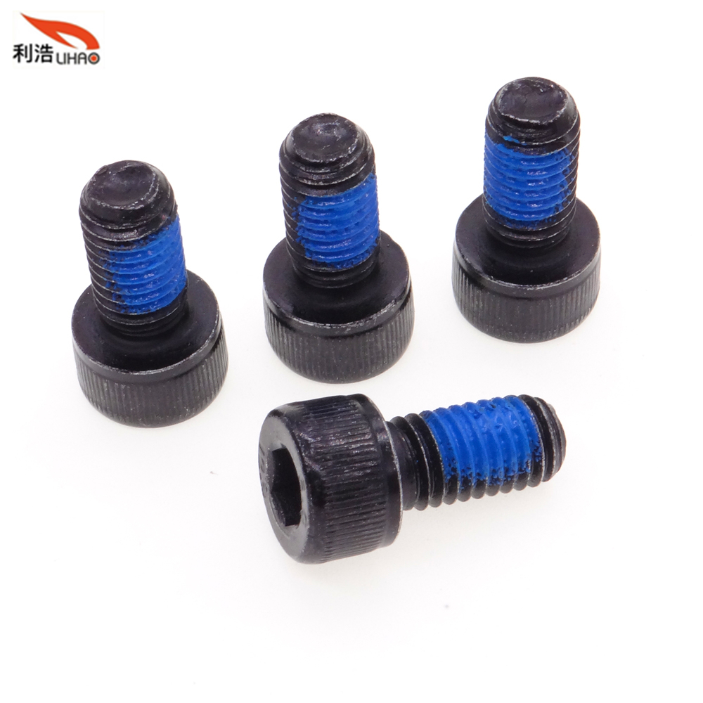 M8*16 Black Zinc-Plated Nylok Precote Carbon Steel Hexagon Socket Fillister/Cup Head with Straight Thread/Tooth Nylon Patch Screw