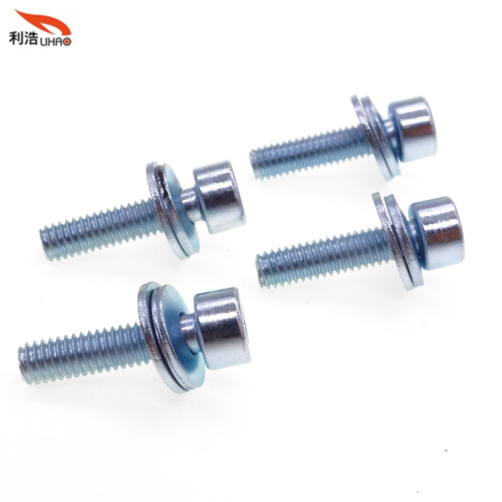 M4*16 Blue Zinc-Plated Carbon Steel Hexagon Socket Fillister/Cup Head SEM/Combination Screw