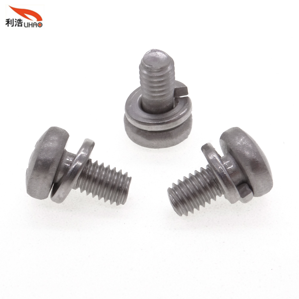 M3*8 Stainless Steel Phillips/Crosss Pan/Round Head SEM/Combination Screw