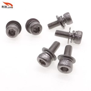 M3*8 Stainless Steel Hexagon Socket Fillister/Cup Head with Straight Thread/Tooth Spring Washer and Flat Washer Sem/Combination Screw