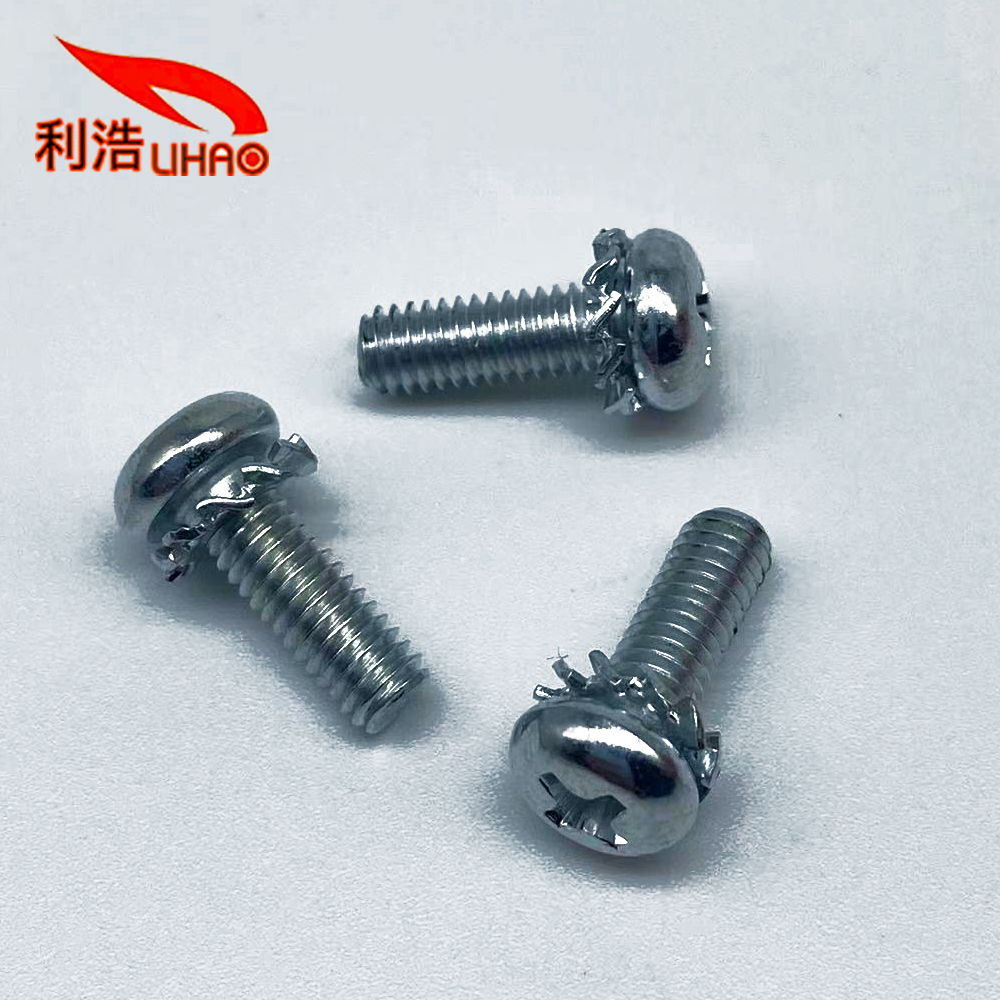 D: 4*L: 12 Zinc-Plated Carbon Steel Phillips/Crosss Round Head Washer Sem/Combination Screw