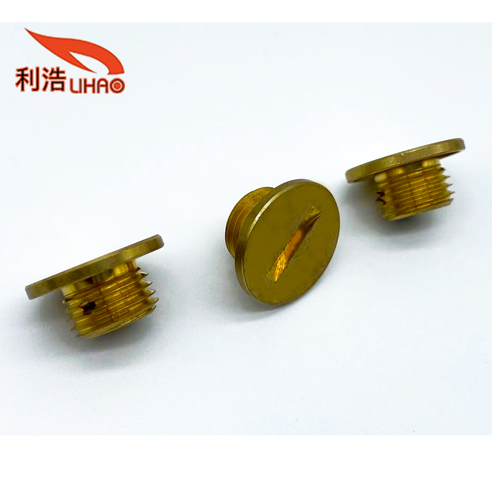 M13*20*8.3 Brass Slotted and Drilling CNC Metal Lathing Parts Customized