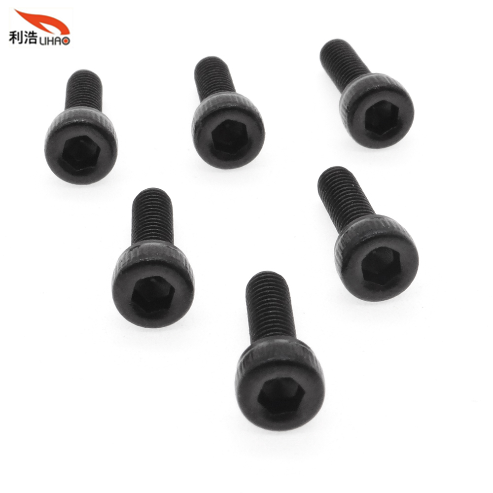 M3*10 Electrophoresis Black Carbon Steel Hexagon Socket Fillister/Cup Head with Straight Thread/Tooth Screw