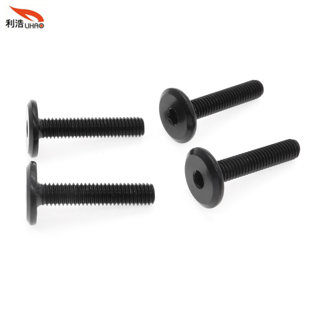 M6*30 Electrophoresis Black Carbon Steel Hexagon Socket Truss Head Screw