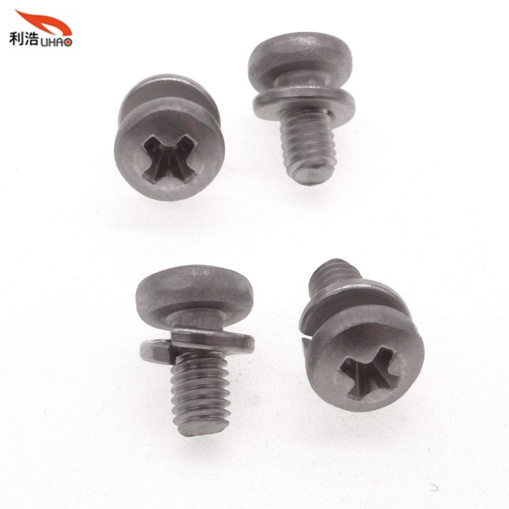 M3*8 Stainless Steel Phillips/Crosss Pan/Round Head SEM/Combination Screw