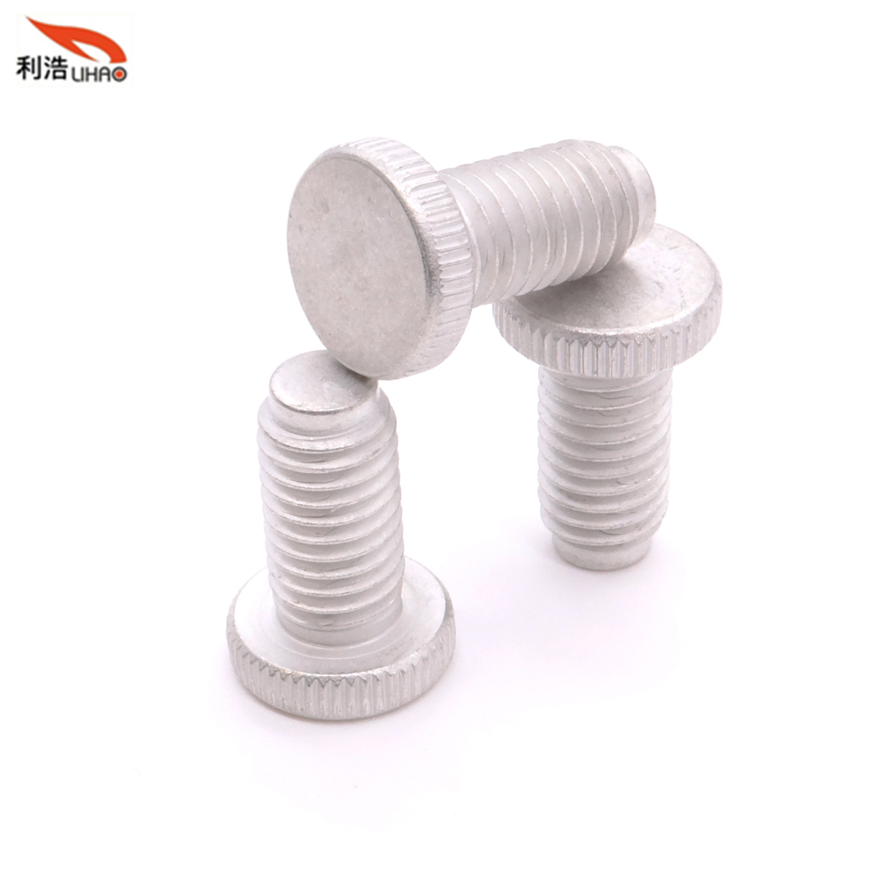 M8*16.5 Tin-Plated Carbon Steel Flat Round Head with Straight Thread/Tooth Thumb Screw (Customizable screw)