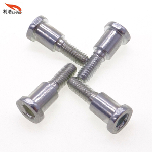 M4*19 White Zinc-Plated Carbon Steel Hexagon Socket Fillister/Flat Head Step Thumb Screw