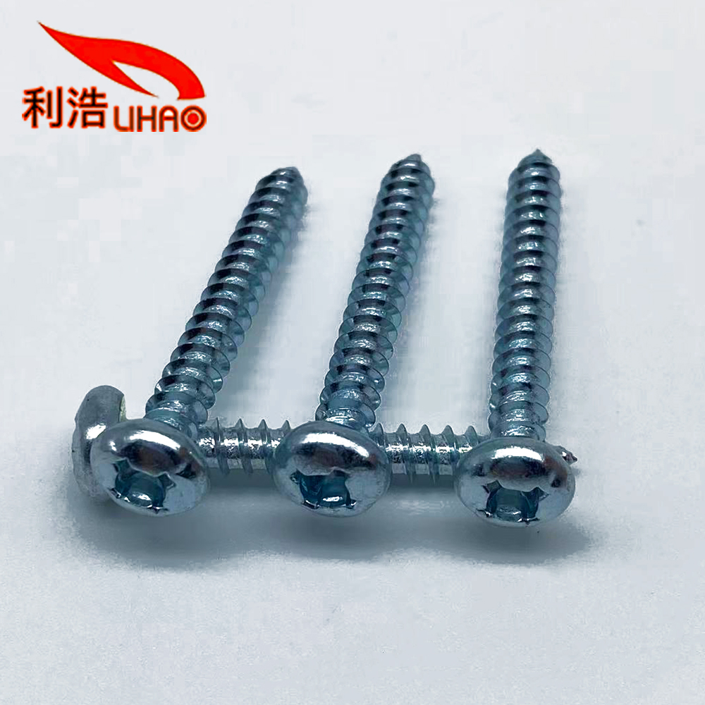 #8*1-1/2 Blue Zinc-Plated Carbon Steel Square Pan/Round Head Self Tapping Screw