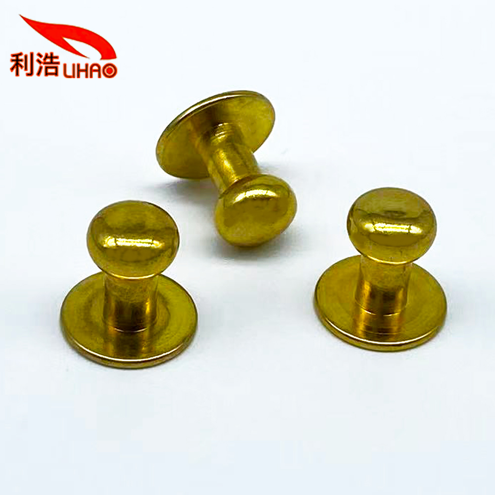 D: 3 Gold-Plated Brass Ball Head Anti-Theft Locking Screw