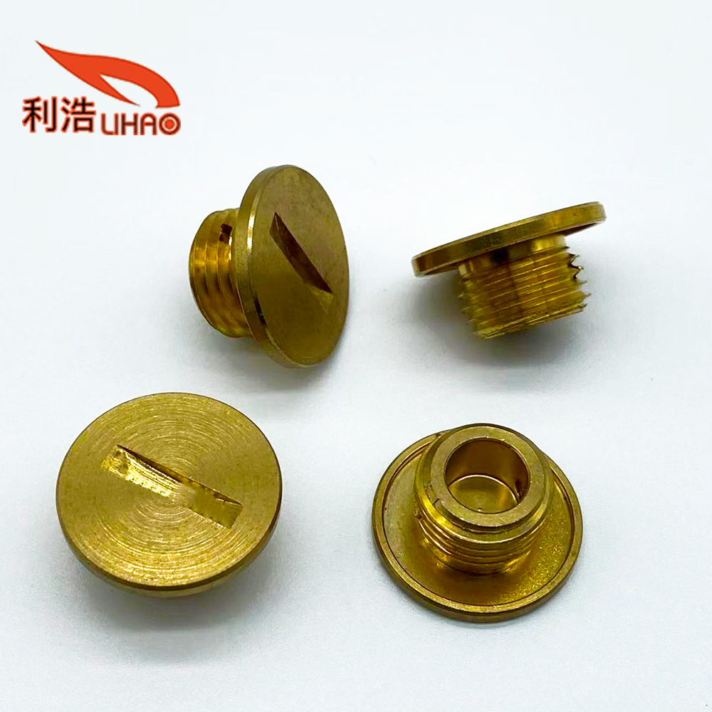 M13*20*8.3 Brass Slotted and Drilling CNC Metal Lathing Parts Customized