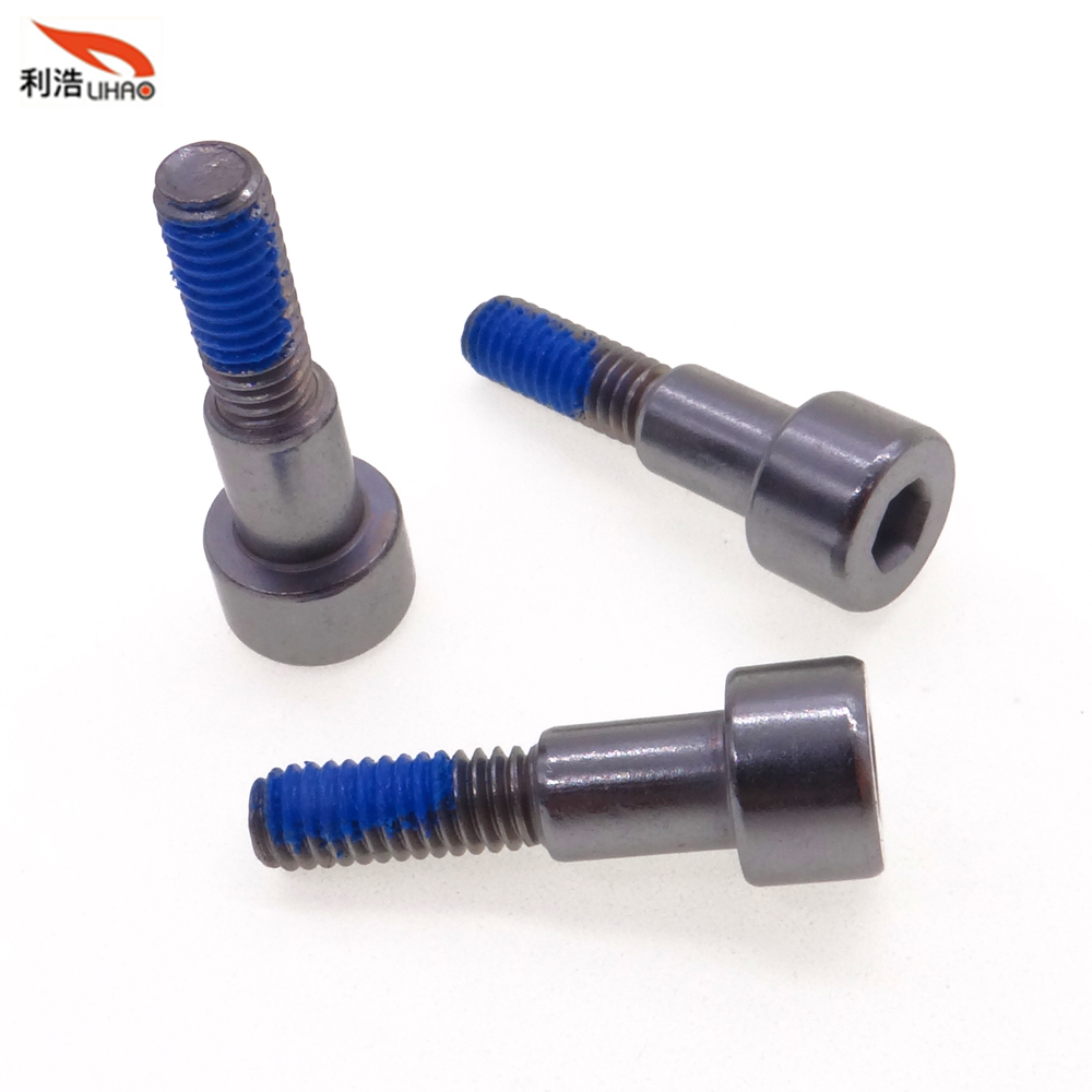 M4*18 Nylok Precote Carbon Steel Hexagon Socket Fillister/Cup Head Half Thread Step Nylon Patch Screw