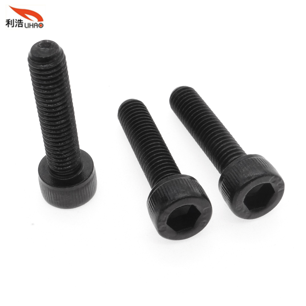 M5*22 Blackening/Blackened Finished Carbon Steel Hexagon Socket Fillister/Cup Head with Straight Thread/Tooth Screw