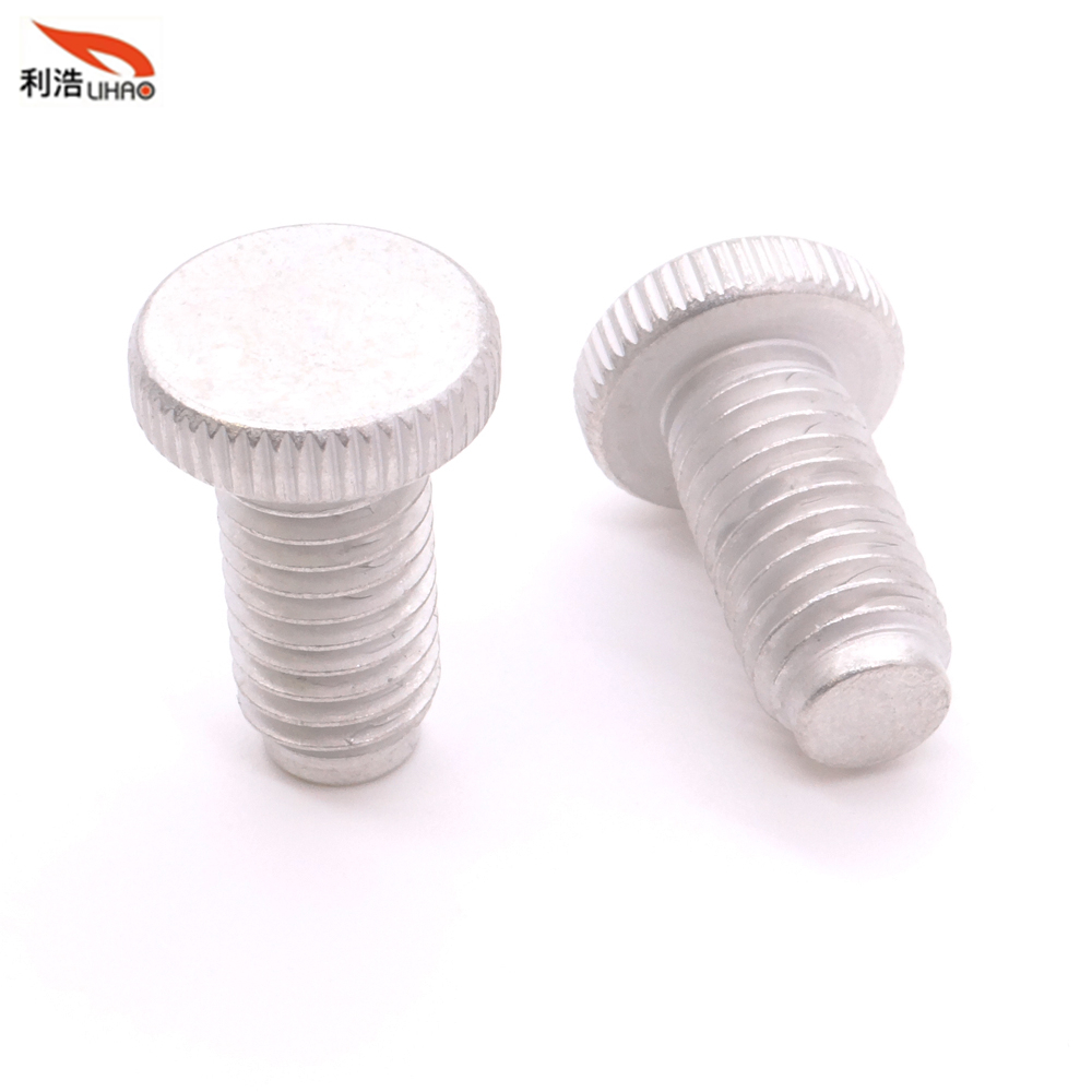 M8*16.5 Tin-Plated Carbon Steel Flat Round Head with Straight Thread/Tooth Thumb Screw (Customizable screw)