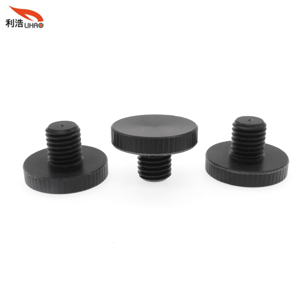 M7*11 Black Plastic Steel Flat Head Thumb Screw