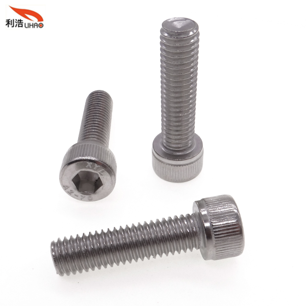 M8*30 Stainless Steel Hexagon Socket Fillister/Cup Head with Straight Thread/Tooth Screw