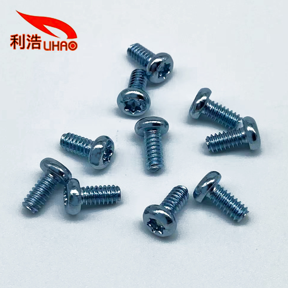 4-40*1/4 Blue Zinc-Plated Carbon Steel Torx Pan/Round Head Screw