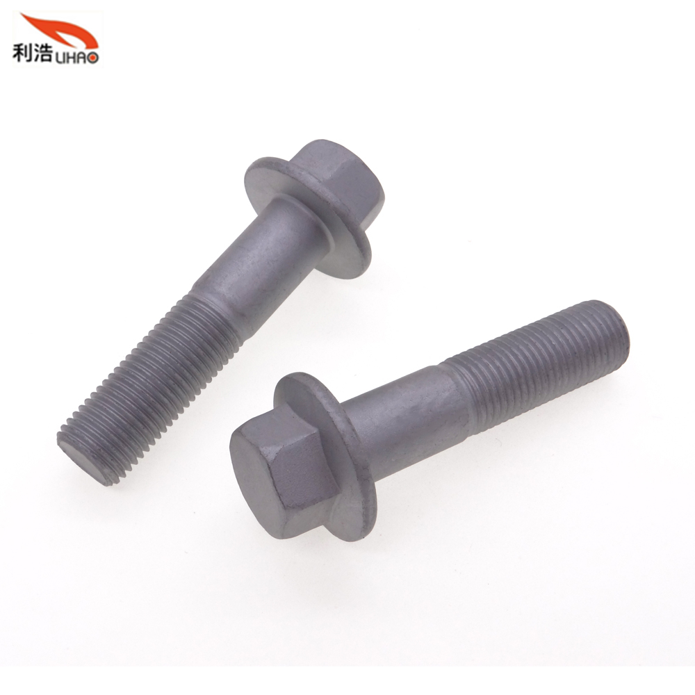 M4*40 Dacromet Carbon Steel Flat Indented Hexagon Washer/Flange Head Half Thread/Tooth Screw