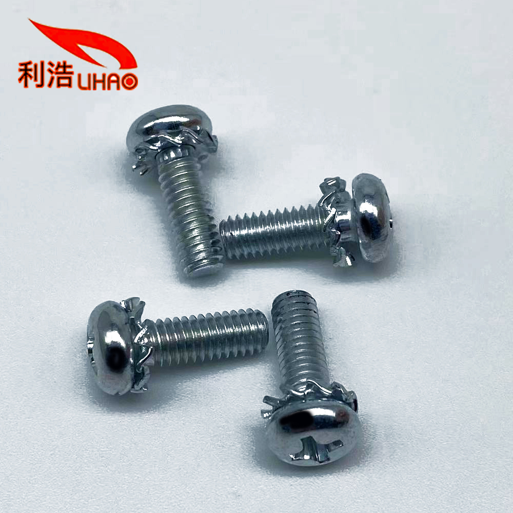 D: 4*L: 12 Zinc-Plated Carbon Steel Phillips/Crosss Round Head Washer Sem/Combination Screw