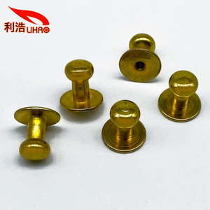 D: 3 Gold-Plated Brass Ball Head Anti-Theft Locking Screw