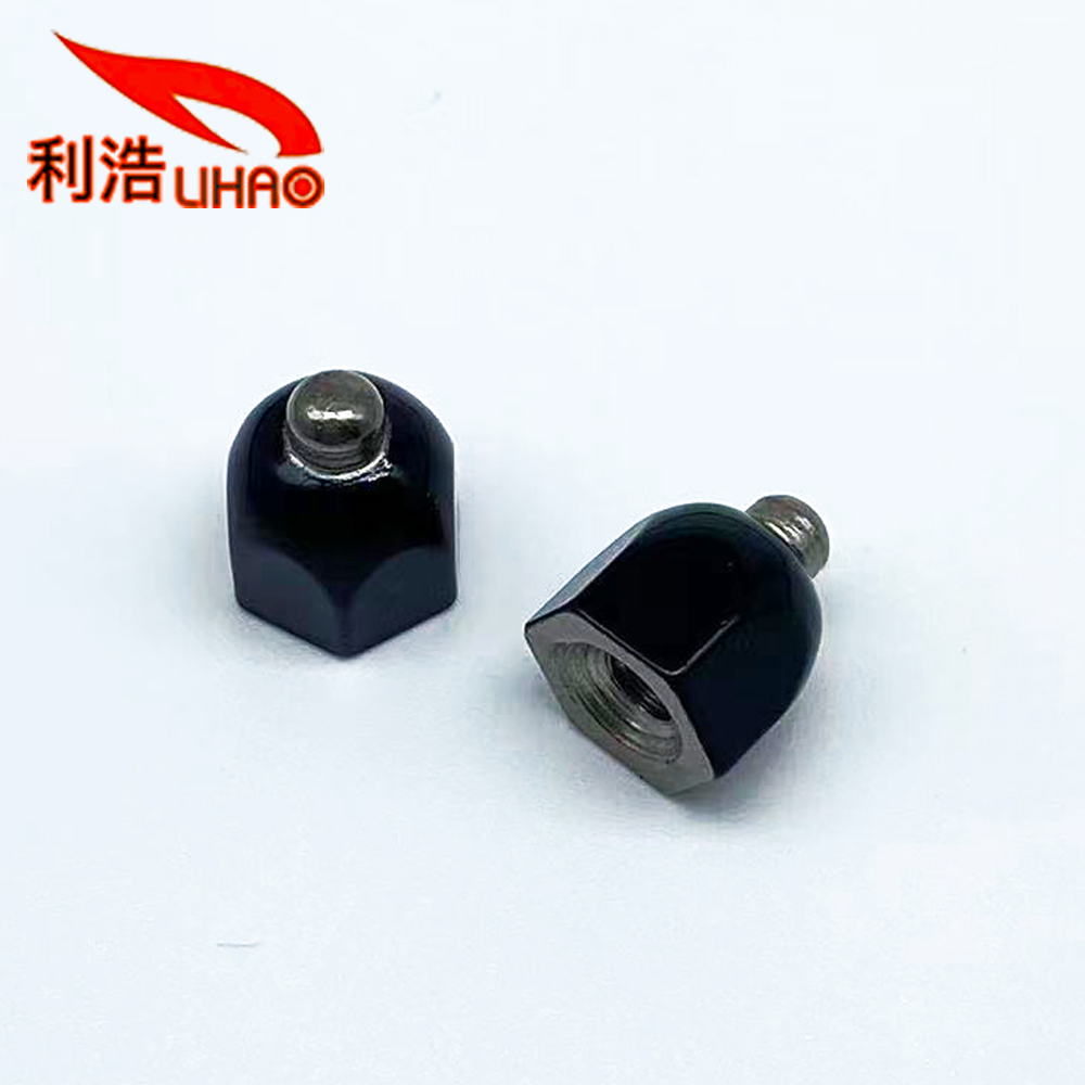 6-32*10.5*8 Black Stoving Varnish Stainless Steel Hex Contact Head Nut Customized