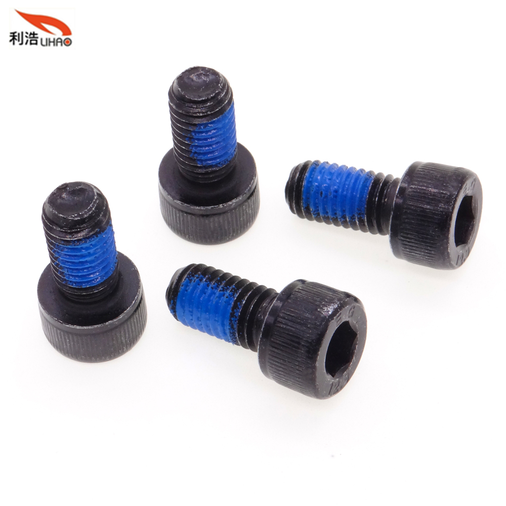 M8*16 Black Zinc-Plated Nylok Precote Carbon Steel Hexagon Socket Fillister/Cup Head with Straight Thread/Tooth Nylon Patch Screw