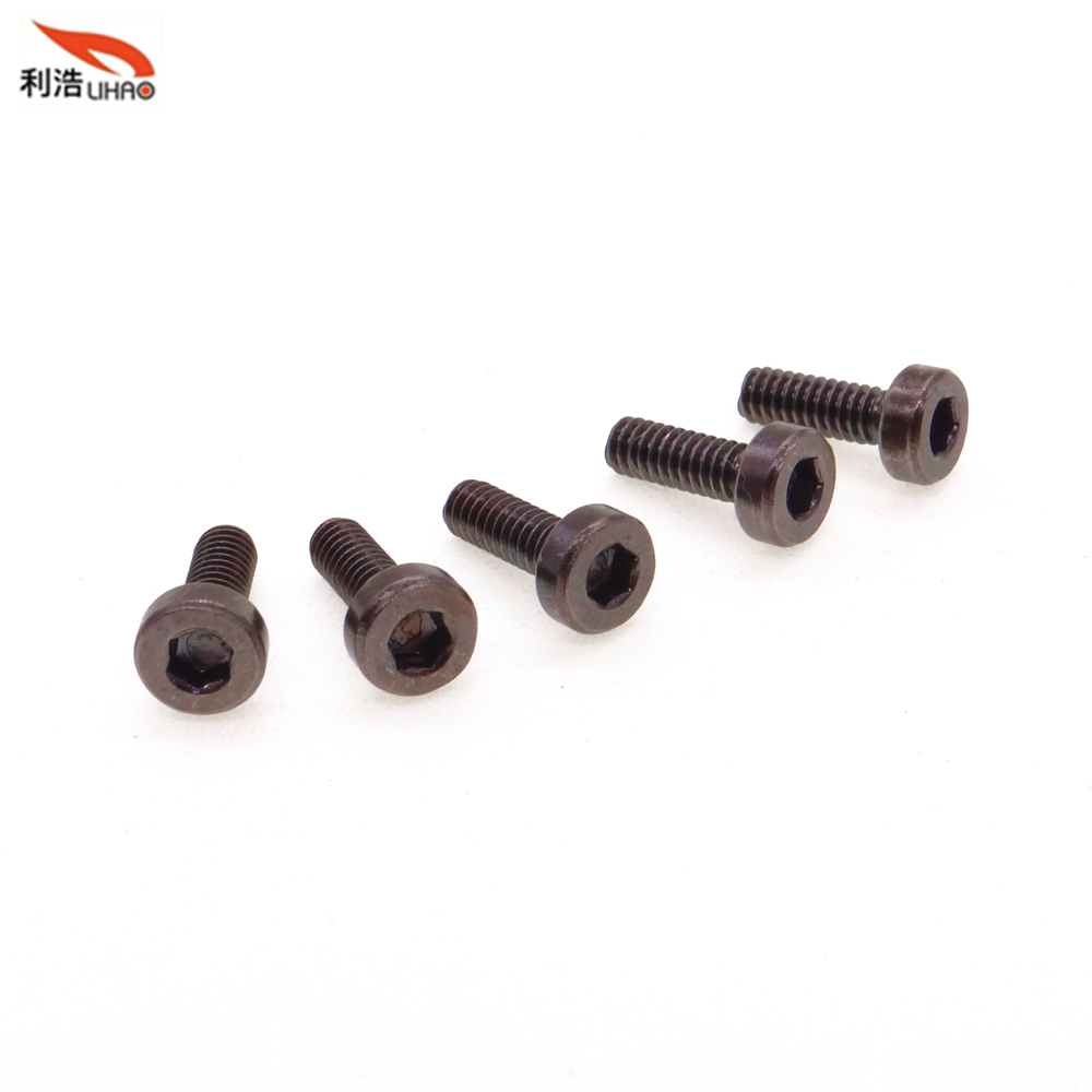 M2*6 Black Nickel-Plated Carbon Steel Hexagon Socket Fillister/Cup Head Screw