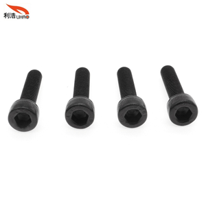 M5*22 Blackening/Blackened Finished Carbon Steel Hexagon Socket Fillister/Cup Head with Straight Thread/Tooth Screw