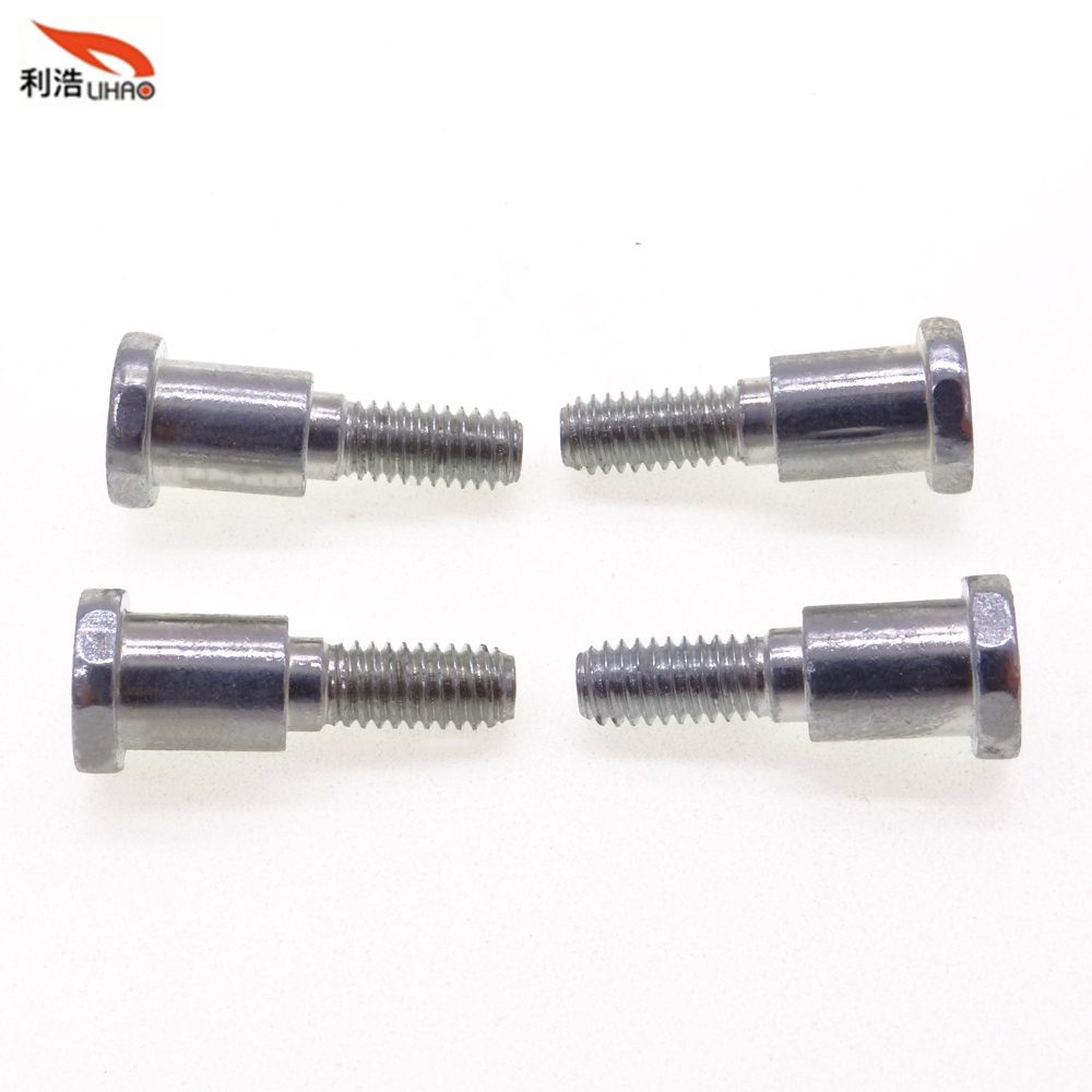 M4*19 White Zinc-Plated Carbon Steel Hexagon Socket Fillister/Flat Head Step Thumb Screw