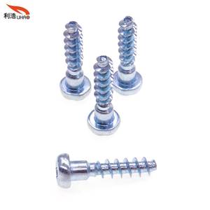 M4*17 Blue Zinc-Plated Carbon Steel Torx Pan/Round Head Half Thread/Tooth Screw