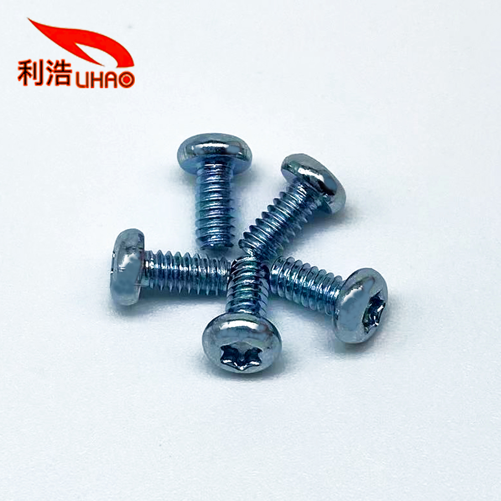 4-40*1/4 Blue Zinc-Plated Carbon Steel Torx Pan/Round Head Screw