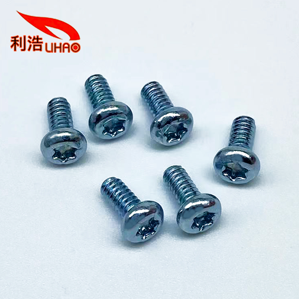 4-40*1/4 Blue Zinc-Plated Carbon Steel Torx Pan/Round Head Screw