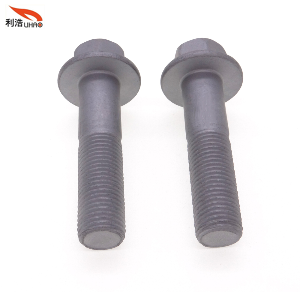 M4*40 Dacromet Carbon Steel Flat Indented Hexagon Washer/Flange Head Half Thread/Tooth Screw