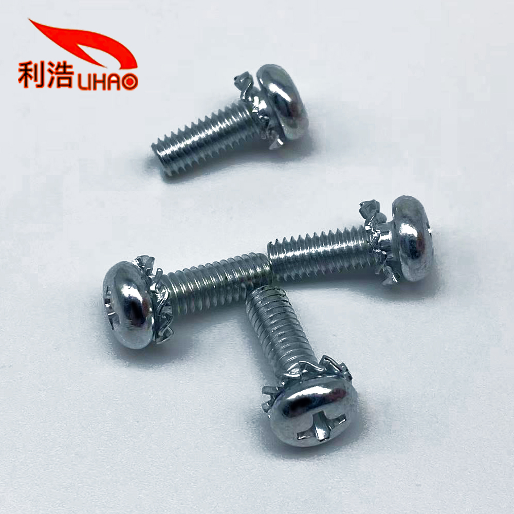 D: 4*L: 12 Zinc-Plated Carbon Steel Phillips/Crosss Round Head Washer Sem/Combination Screw