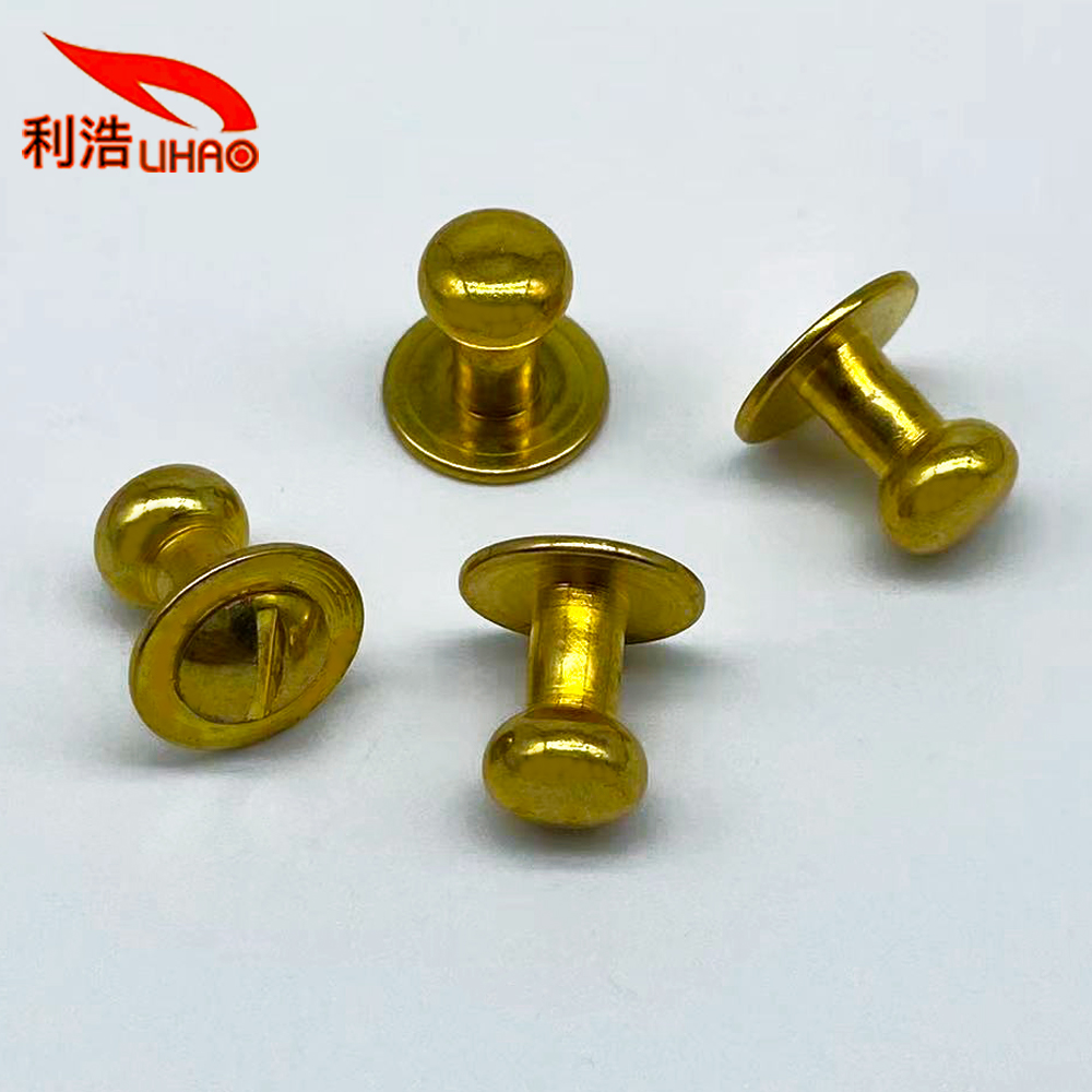 D: 3 Gold-Plated Brass Ball Head Anti-Theft Locking Screw