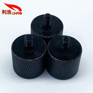 5*8*19 Black Zinc-Plated Carbon Steel Flower Thread Piano Thumb Screw