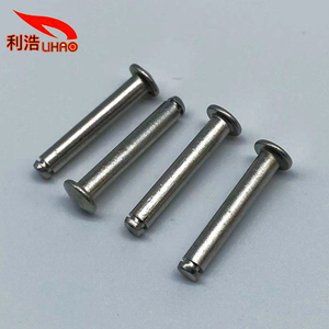 3*19 304 Stainless Steel Flat Head Slotted Rivet