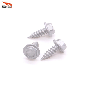 ST4.2*13 Dacromet Carbon Steel Round Indented Hexagon Washer/Flange Head Antiskid Self-Tapping Screw