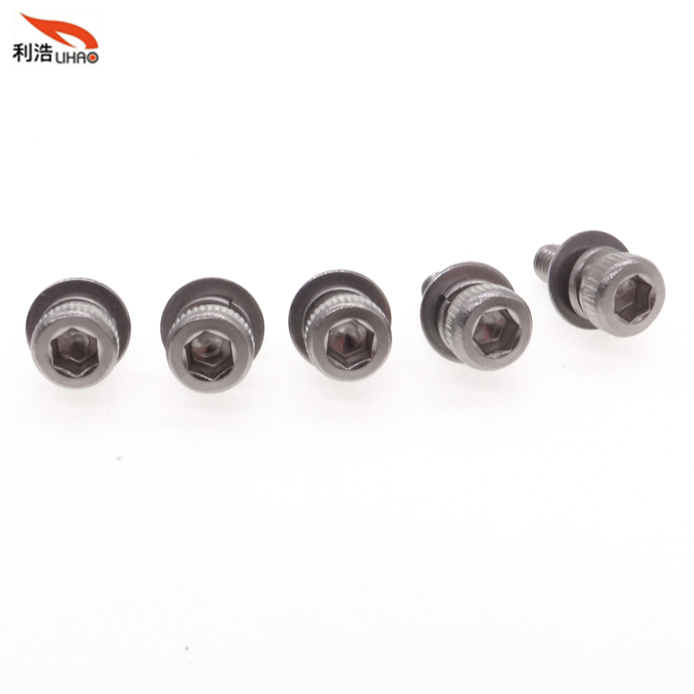 M3*8 Stainless Steel Hexagon Socket Fillister/Cup Head with Straight Thread/Tooth Spring Washer and Flat Washer Sem/Combination Screw