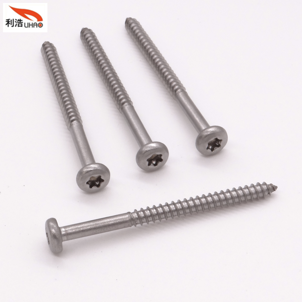 St4*50 Stainless Steel Torx Pan/Round Head Half Thread/Tooth Self-Tapping Screw