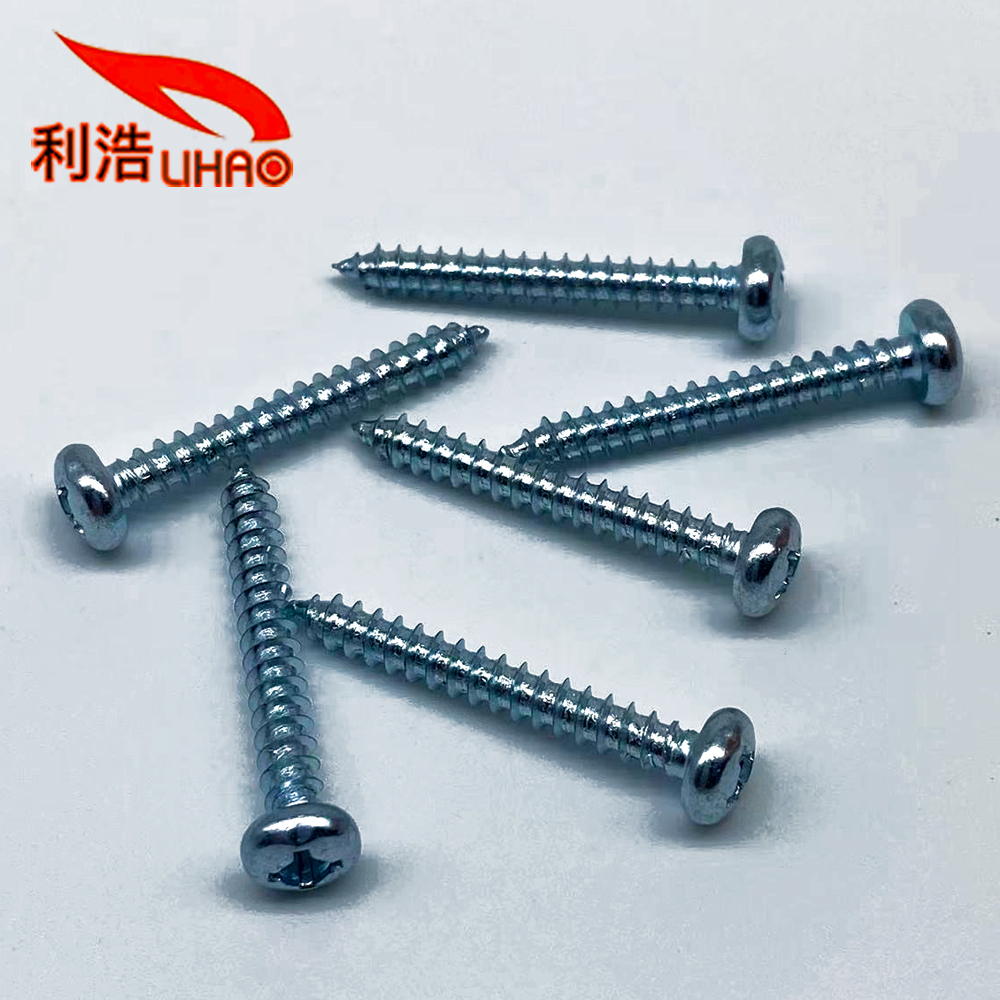 #8*1-1/2 Blue Zinc-Plated Carbon Steel Square Pan/Round Head Self Tapping Screw